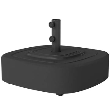 Outsunny Patio Umbrella Base Outdoor Umbrella Stand with Wheels for 1.5"/1.9" Umbrella Poles Black - product image 1