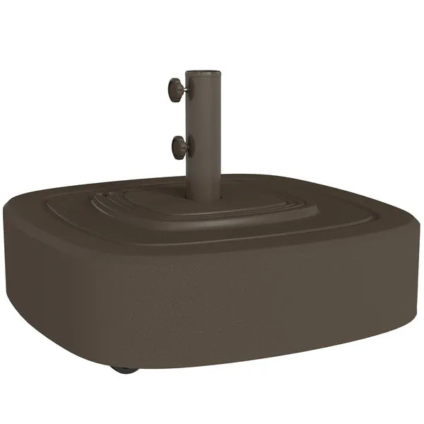 Outsunny Patio Umbrella Base Outdoor Umbrella Stand with Wheels for 1.5"/1.9" Umbrella Poles Brown - product image 1