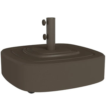 Outsunny Patio Umbrella Base Outdoor Umbrella Stand with Wheels for 1.5"/1.9" Umbrella Poles Brown - product image 1