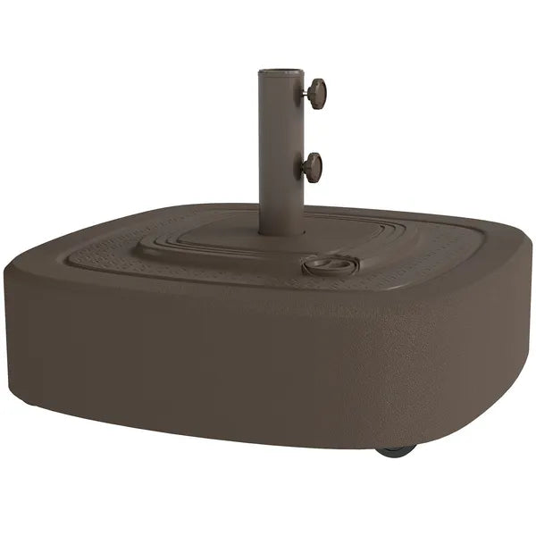 Outsunny Patio Umbrella Base Outdoor Umbrella Stand with Wheels for 1.5"/1.9" Umbrella Poles Brown - product image 11