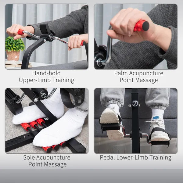 Pedal Exerciser, Hand Arm Knee and Leg Exercise Machine for Seniors, Height-adjustable, with LCD Display and Foot Massage Roller - product image 8