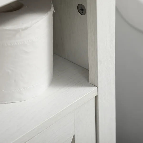 Kleankin Pedestal Vanity Cabinet White 2-Door Bathroom Sink Cabinet with Shelves - product image 9