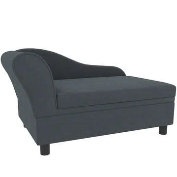 PawHut Pet Sofa Bed Couch with Storage, Pet Sofa for Cats and Small Dogs, Dark Gray - product image 1