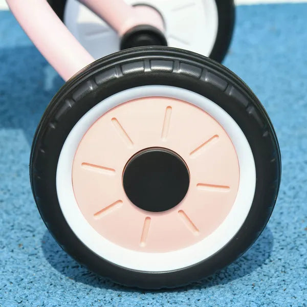 Qaba Pink Kids Tricycle for Toddlers Age 2-5 with Adjustable Seat Basket Bell Handlebar Grips Toddler Bike - product image 9