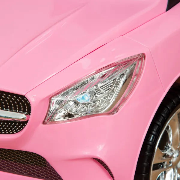 Aosom Pink Toddler Ride On Toy Car Foot-to-Floor with Music Horn Headlights Storage - product image 9