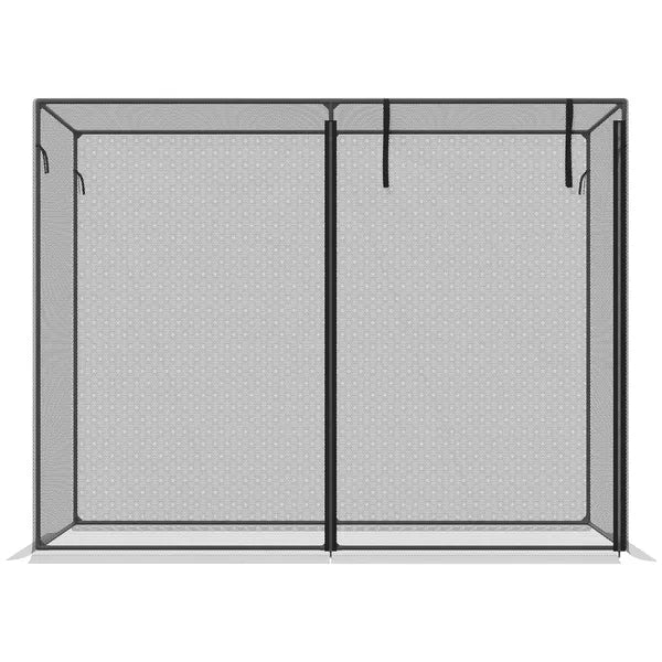 Outsunny Plant Protection Tent 6x3 Ft Tall Crop Cage with Zippered Doors Storage Bag Ground Stakes Black - product image 7