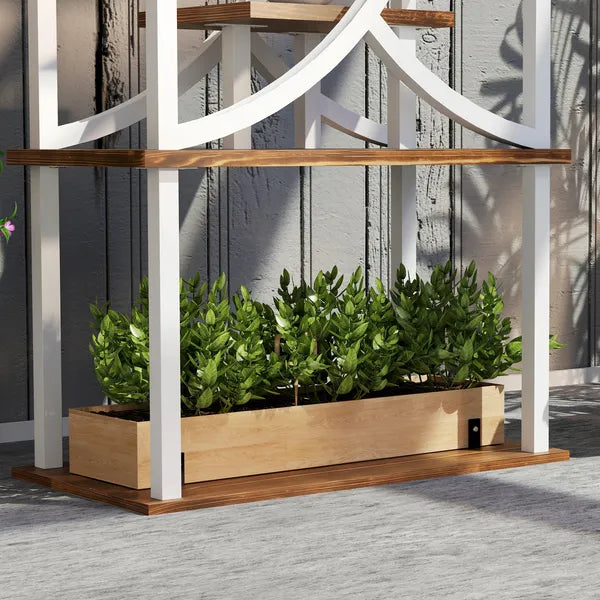 Outsunny Plant Stand Indoor, 8 Tier 62" S-Shaped Plant Shelf, Corner Plant Rack for Multiple Plants, Carbonised Finish - product image 9