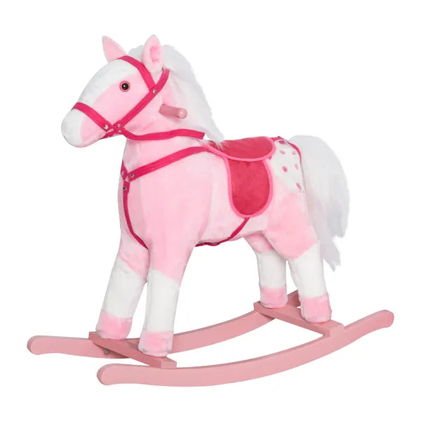 Plush Rocking Horse with Realistic Sounds Pink for Ages 3+ - product image 11