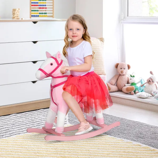 Plush Rocking Horse with Realistic Sounds Pink for Ages 3+ - product image 10