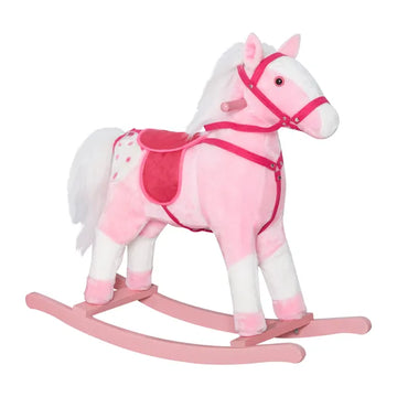 Plush Rocking Horse with Realistic Sounds Pink for Ages 3+ - product image 1