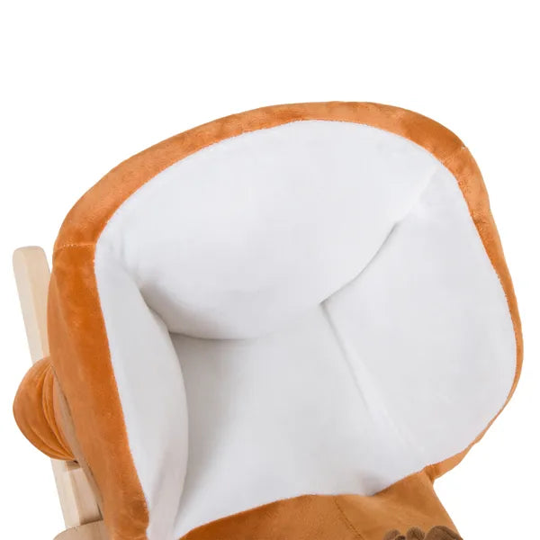 Plush Rocking Horse with Music for Ages 1 to 3 Years, Brown and White - product image 8