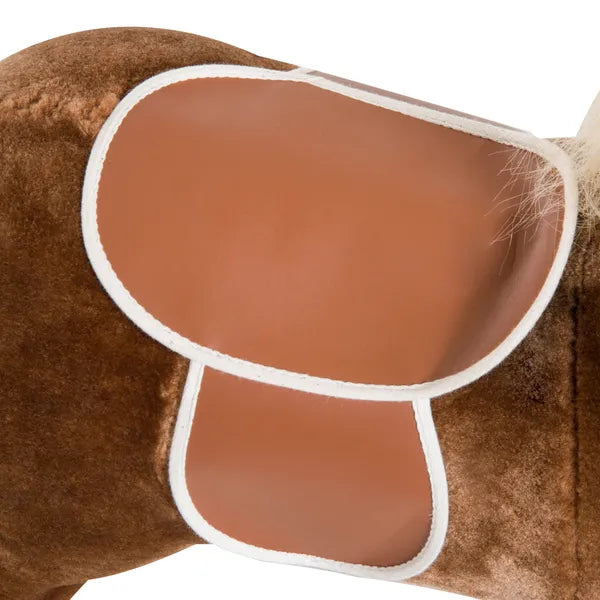 Plush Rocking Horse with Realistic Sounds for Kids Age 3 Years, Brown - product image 9