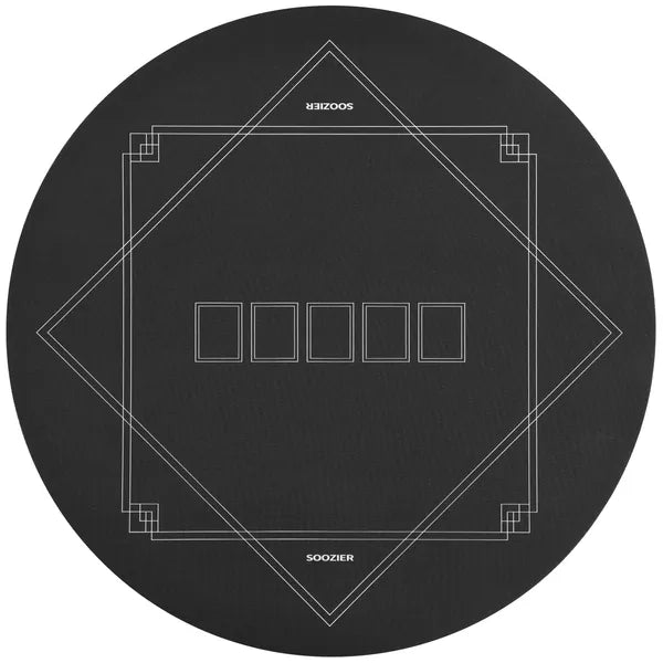 Soozier Poker Mat Texas Hold'em Poker Table Top with Non-Slip Bottom Black - product image 1