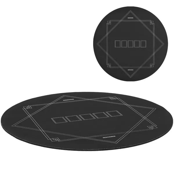 Soozier Poker Mat Texas Hold'em Poker Table Top with Non-Slip Bottom Black - product image 11