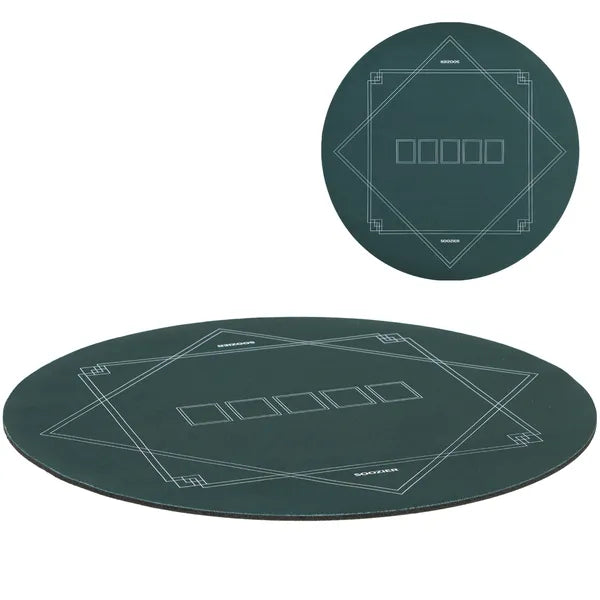 Soozier Poker Mat Texas Hold'em Poker Table Top with Non-Slip Bottom Dark Green - product image 11