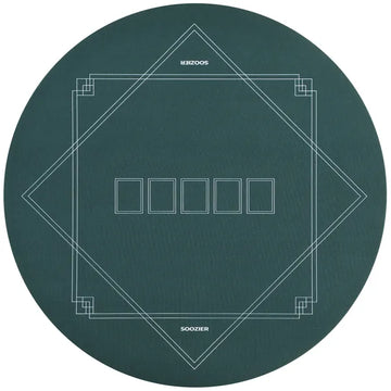 Soozier Poker Mat Texas Hold'em Poker Table Top with Non-Slip Bottom Dark Green - product image 1