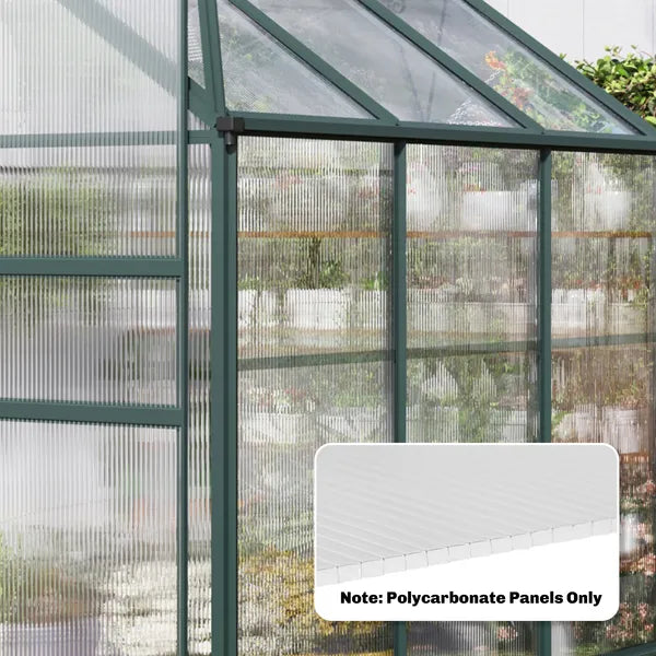 Outsunny Polycarbonate Greenhouse Panels UV Protected Twin-Wall Polycarbonate Sheet 47.2" x 23.6" 10 Pack Clear - product image 9
