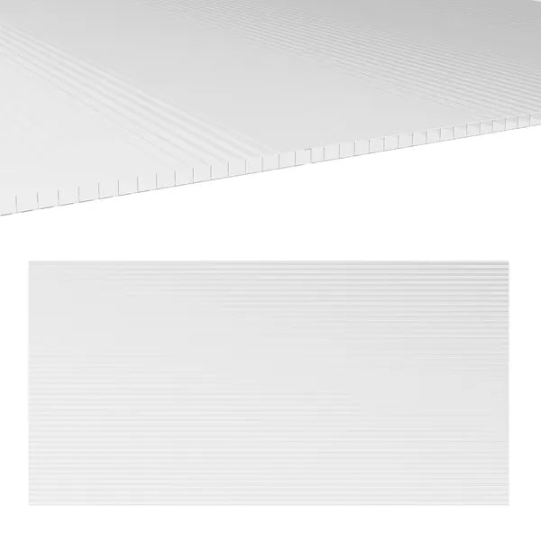 Outsunny Polycarbonate Greenhouse Panels UV Protected Twin-Wall Polycarbonate Sheet 47.2" x 23.6" 10 Pack Clear - product image 1