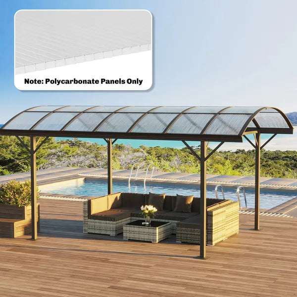 Outsunny Polycarbonate Greenhouse Panels UV Protected Twin-Wall Polycarbonate Sheet 47.2" x 23.6" 10 Pack Clear - product image 10