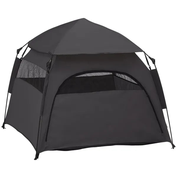 PawHut Pop Up Dog Tent for Extra Large and Large Dogs with Carry Bag, for Beach, Backyard, Home, Dark Gray - product image 11