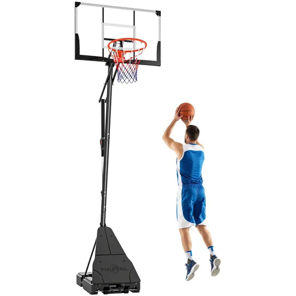 Portable Basketball Hoop Outdoor, 8-10ft Adjustable Basketball Goal, 47 Inch Shatterproof Backboard, Action Grip - product image 11