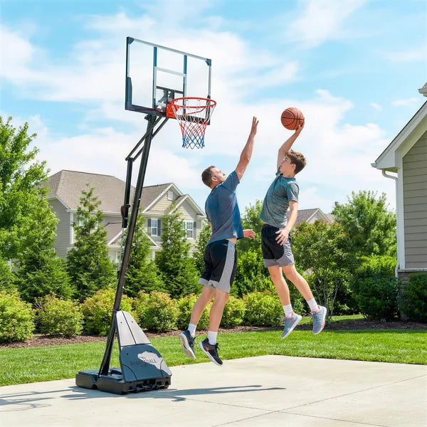 Portable Basketball Hoop Outdoor, 8-10ft Adjustable Basketball Goal, 47 Inch Shatterproof Backboard, Action Grip - product image 2