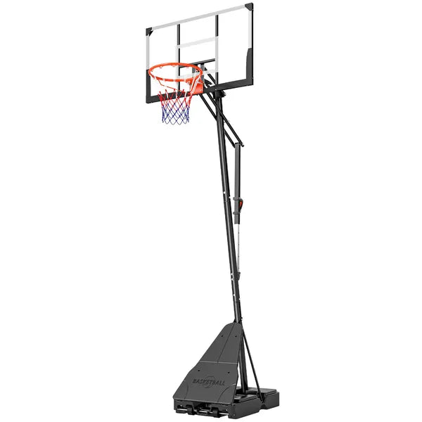Portable Basketball Hoop Outdoor, 8-10ft Adjustable Basketball Goal, 47 Inch Shatterproof Backboard, Action Grip - product image 1