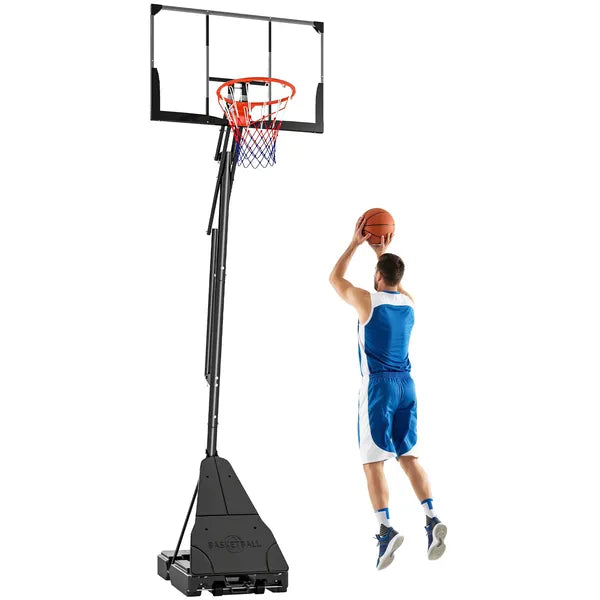 Portable Basketball Hoop Outdoor, 8-10ft Adjustable Basketball Goal, 47 Inch Shatterproof Backboard, Hand-Crank Lift - product image 11