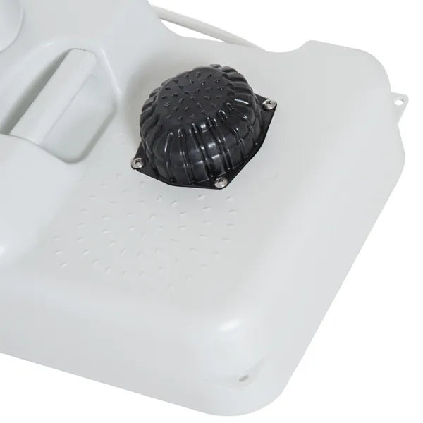 Kleankin Portable Camping Sink with 4.5 Gallon Water Tank and 6.3 Gallon Recovery Tank Light Gray - product image 8