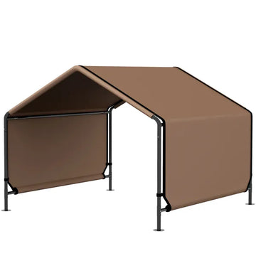 Portable Dog Tent Water Resistant for Outdoor Shade Protection, Brown - product image 1