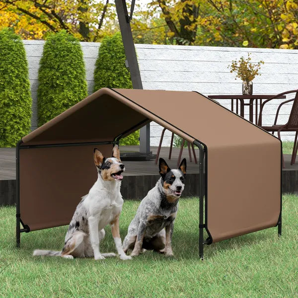 Portable Dog Tent Water Resistant for Outdoor Shade Protection, Brown - product image 10