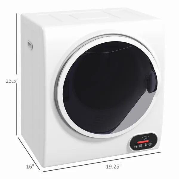 Portable Electric Clothes Dryer 1.5 cu.ft Compact Laundry Dryer 850W for Apartments White - product image 3