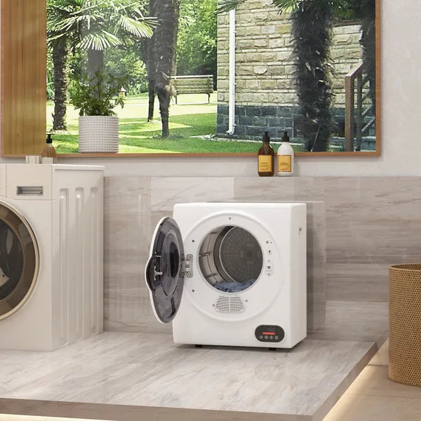 Portable Electric Clothes Dryer 1.5 cu.ft Compact Laundry Dryer 850W for Apartments White - product image 10