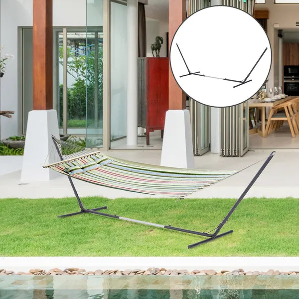 Portable Hammock Stand with Adjustable Steel Stand, Portable and Heavy Duty for Indoor Outdoor Use, Black - product image 2