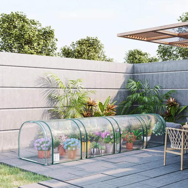 Outsunny Portable Plant Refuge: 13ft Tunnel Greenhouse with UV Protection - product image 10