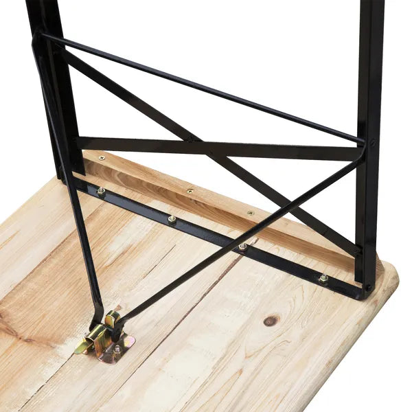 Outsunny Portable Wooden Picnic Table 6 Ft Beer Table Set with Benches German Style Anti-Injury Design for Patio Dining - product image 7