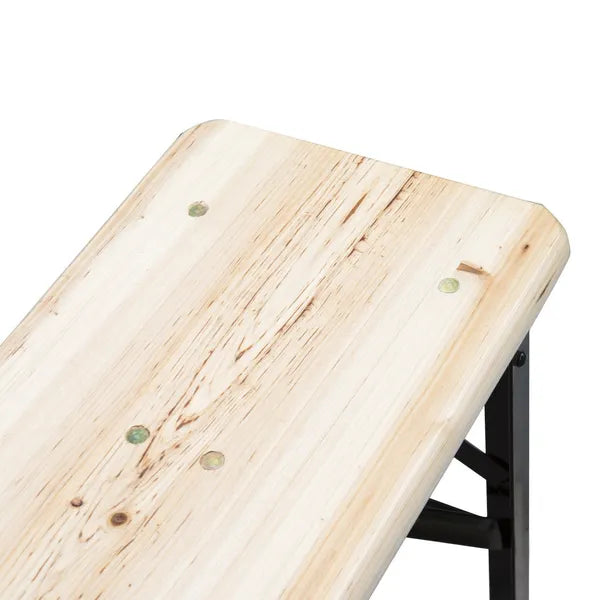 Outsunny Portable Wooden Picnic Table 6 Ft Beer Table Set with Benches German Style Anti-Injury Design for Patio Dining - product image 9