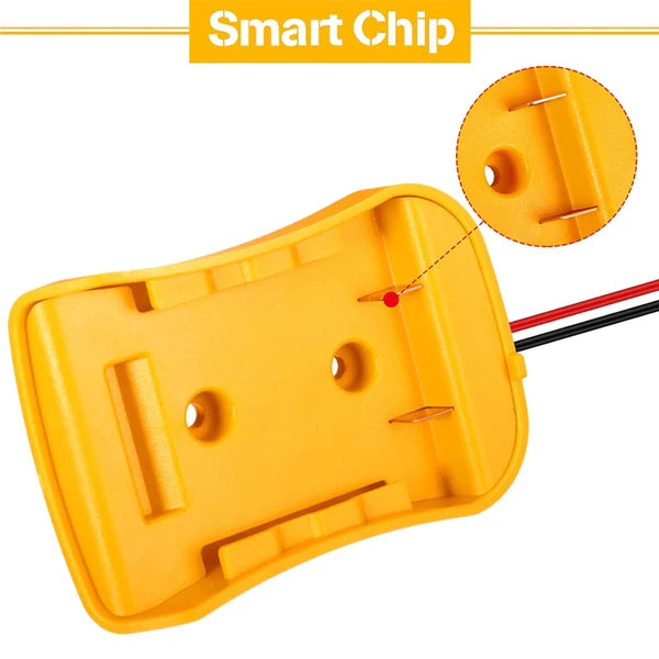 Battery Adapter Holder Dock Compatible with DeWalt 18V and 20V MAX Batteries - product view 15