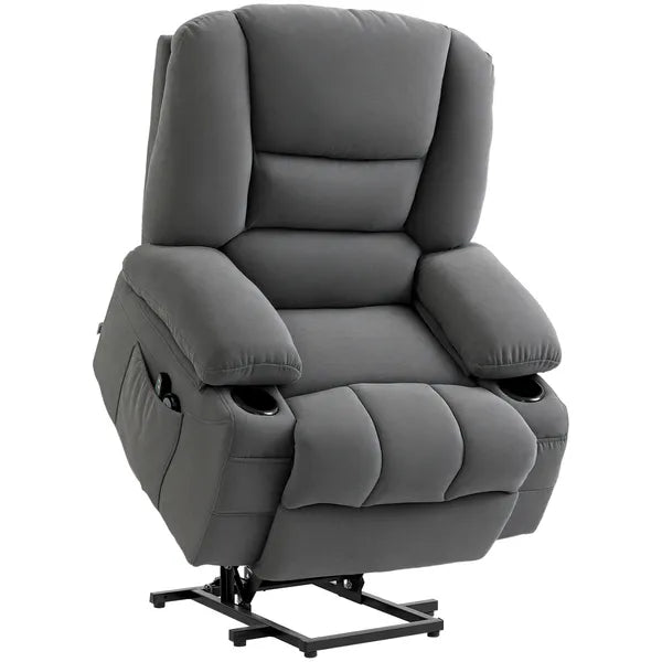 Power Lift Chair, Electric Recliner Chair with Vibration Massage, Heat, Side Pockets, Quick Assembly, Charcoal Gray - product image 11