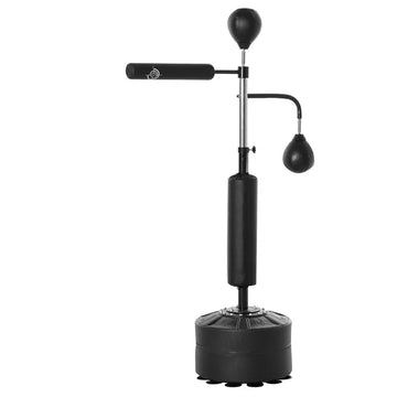 Soozier Punching Bag with Stand Heavy Duty Boxing Set Sports Black 34.75 InchL x 19.75 InchW x 63 Inch-90.5 InchH PU - product image 1