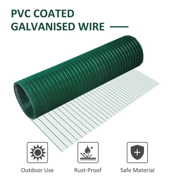 PVC Coated Steel Chicken Rabbit Mesh Fencing Wire Garden Galvanized Fence Border - product image 7