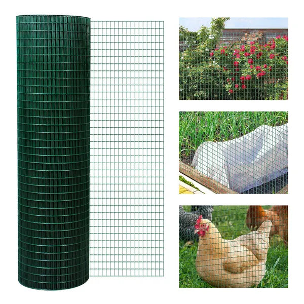 PVC Coated Steel Chicken Rabbit Mesh Fencing Wire Garden Galvanized Fence Border - product image 2