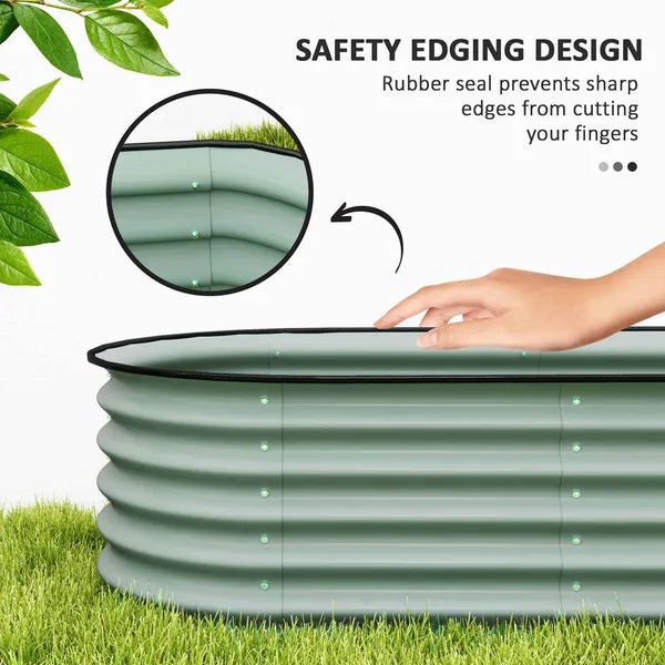 Raised Garden Beds Set with Arch Trellis, Climbing Net, Galvanized Planter Box for Climbing Vegetables Flowers Herbs - product image 7