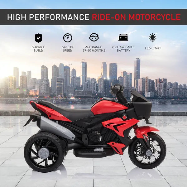 Aosom Red 6V Kids Electric Motorcycle Ride-On Dirt Bike Toy with Music Horn Headlights - product image 4