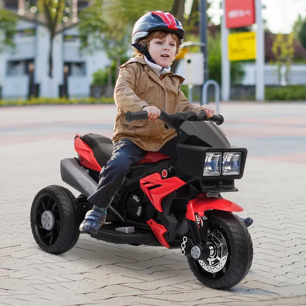 Aosom Red 6V Kids Electric Motorcycle Ride-On Dirt Bike Toy with Music Horn Headlights - product image 10