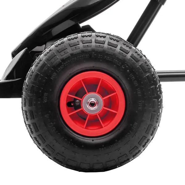 Aosom Red Pedal Go Kart for Kids, Outdoor Ride-On Toy with Adjustable Seat, Anti-Slip Wheels, Safety Brake, Ages 5-12 - product image 9