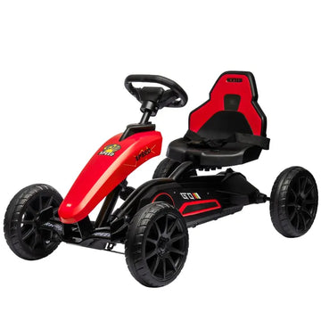 Red Pedal Go Kart for Kids with Durable Swing Axle and Shock-Absorbing Wheels - product image 1
