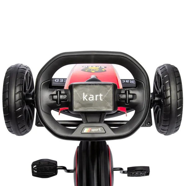 Red Pedal Go Kart for Kids with Durable Swing Axle and Shock-Absorbing Wheels - product image 9