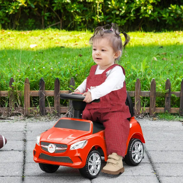 Aosom Red Toddler Ride On Push Car Foot-to-Floor with Horn Music Headlights Storage - product image 2