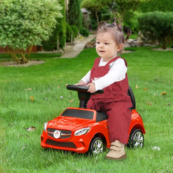 Aosom Red Toddler Ride On Push Car Foot-to-Floor with Horn Music Headlights Storage - product image 10